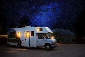 RV parked